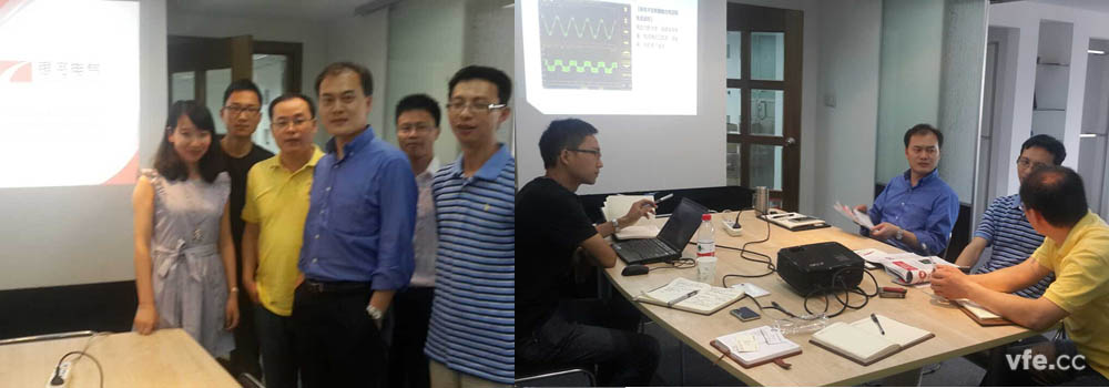 與金凱博電子有限公司公司工作人員技術(shù)交流現(xiàn)場(chǎng) 與金凱博電子有限公司公司工作人員技術(shù)交流現(xiàn)場(chǎng)