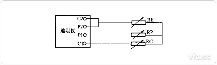 四端子接地電阻測(cè)試儀接線圖 四端子接地電阻測(cè)試儀接線圖