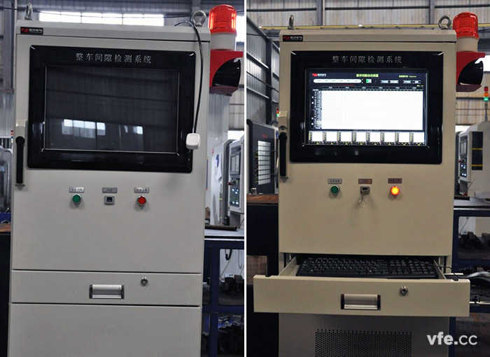 磁浮整車(chē)間隙檢測(cè)系統(tǒng)實(shí)物圖