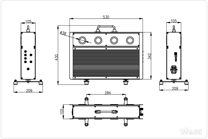 EV3000新能源汽車(chē)驅(qū)動(dòng)系統(tǒng)一體化綜合測(cè)試儀尺寸圖 EV3000新能源汽車(chē)驅(qū)動(dòng)系統(tǒng)一體化綜合測(cè)試儀尺寸圖